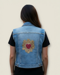 Chaleco vaquero Sagrado corazón