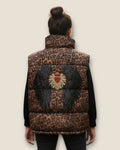 Chaleco animal print con alas