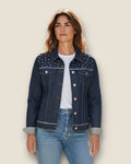 Chaqueta vaquera Strass
