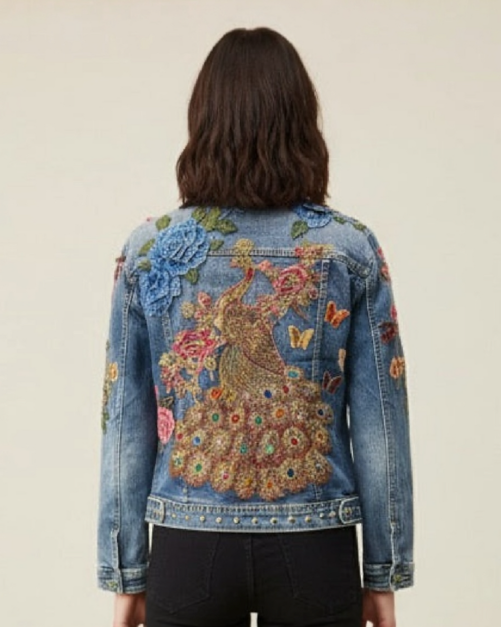 Chaqueta Vaquera Pavo Real
