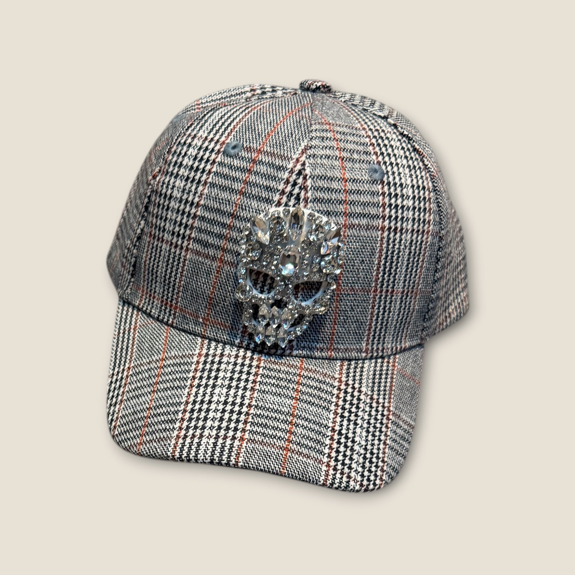 Gorra cuadros calavera