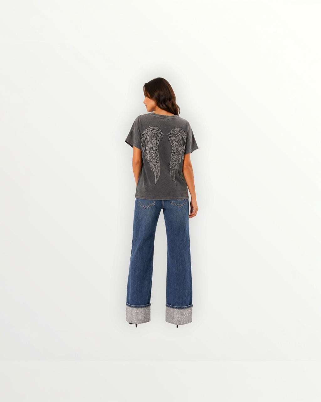 Pack Pantalón bajo Strass y Camiseta Alas