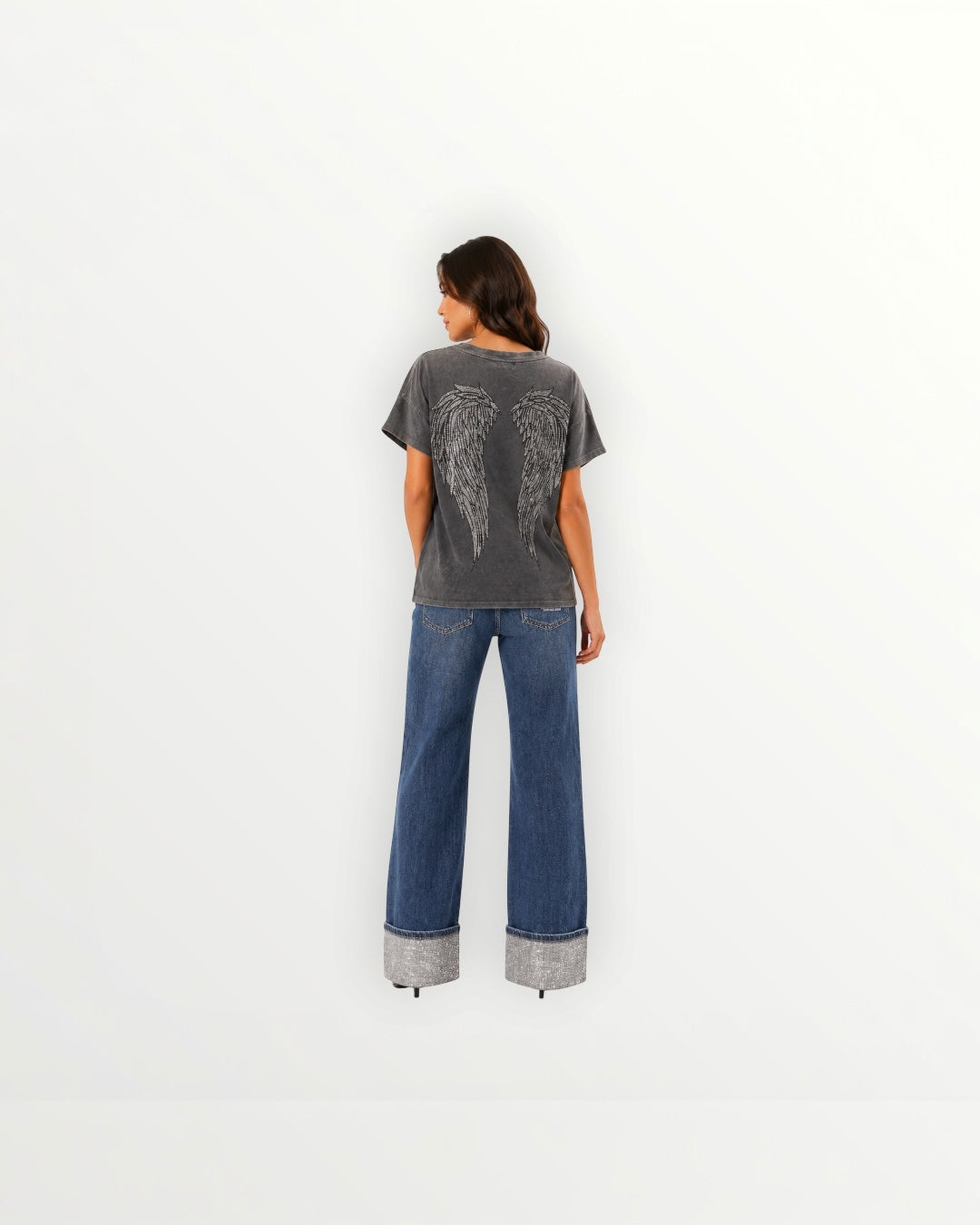 Pack Pantalón bajo Strass y Camiseta Alas