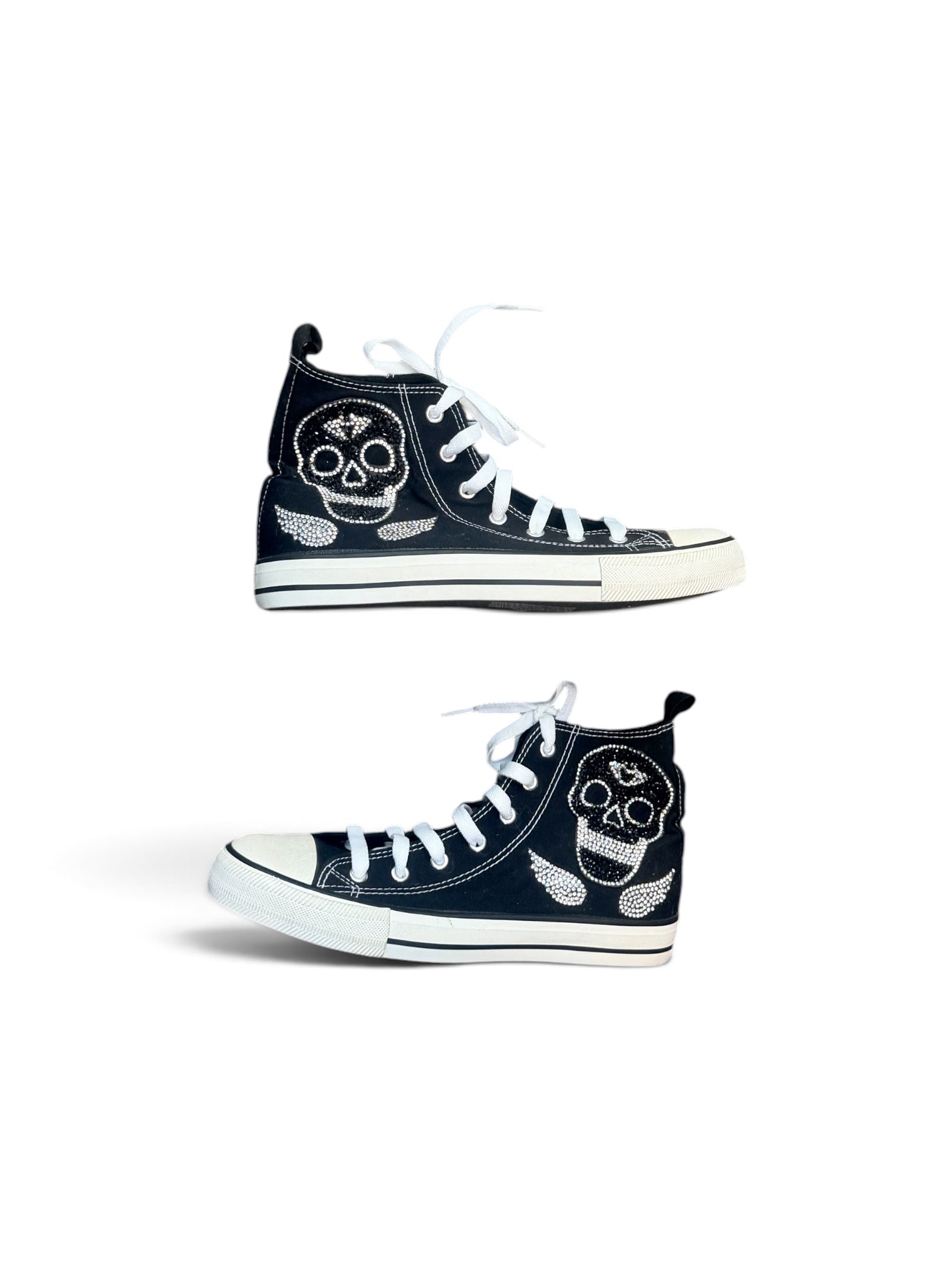 Zapatillas lona calavera