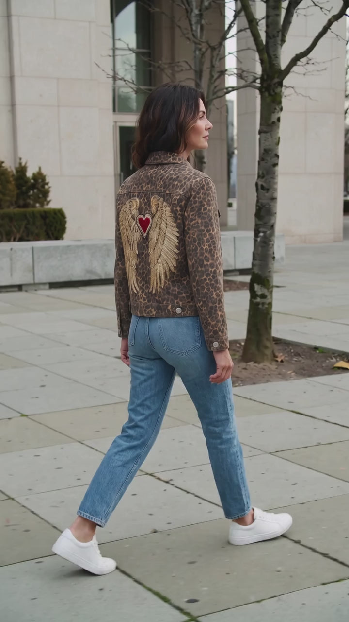 Chaqueta Animal Print Alas