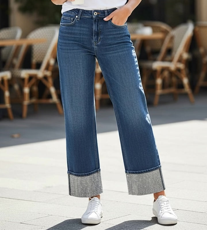 Pantalón Bajo Strass