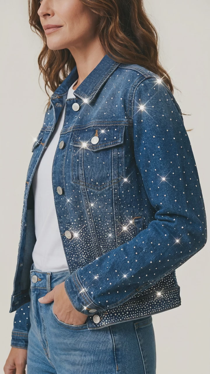 Chaqueta vaquera Strass