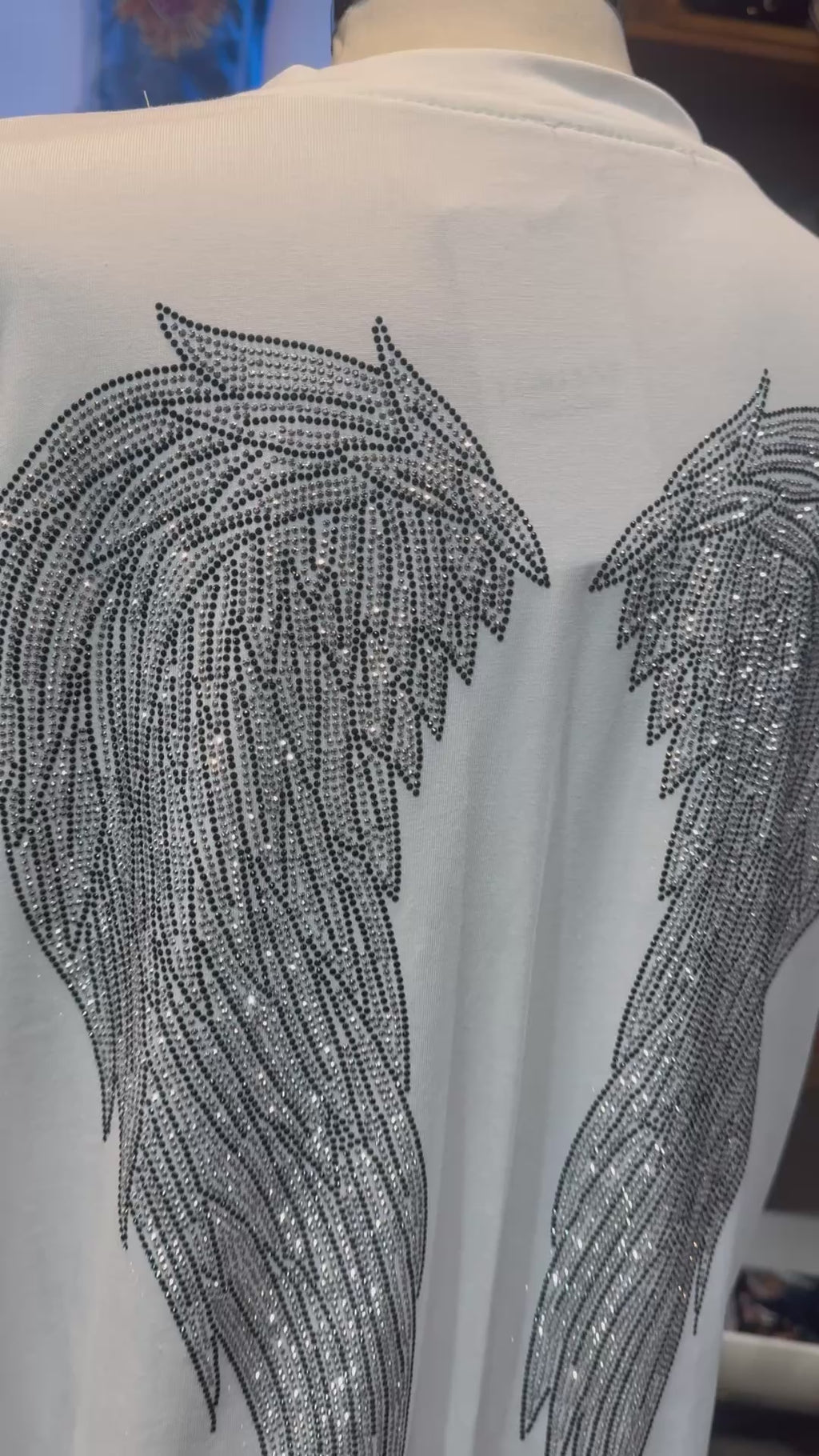 Camiseta Alas Strass