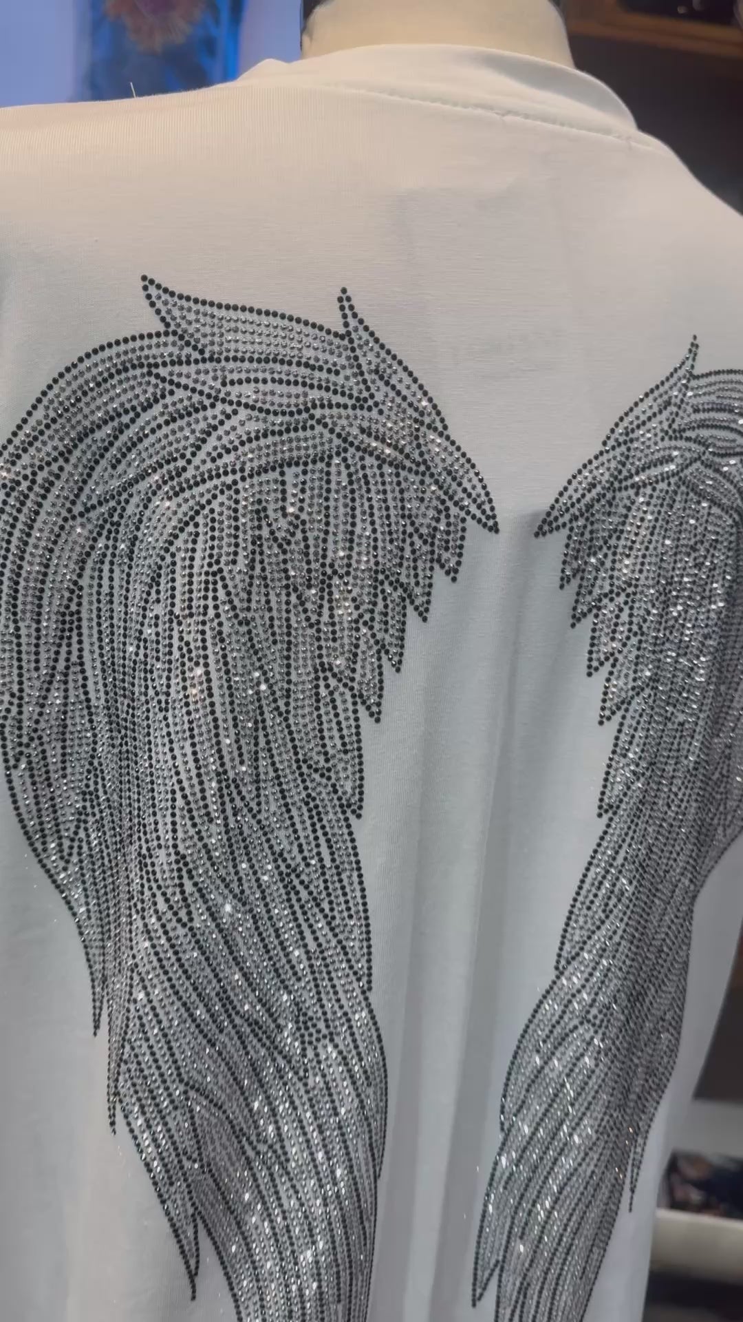 Camiseta Alas Strass